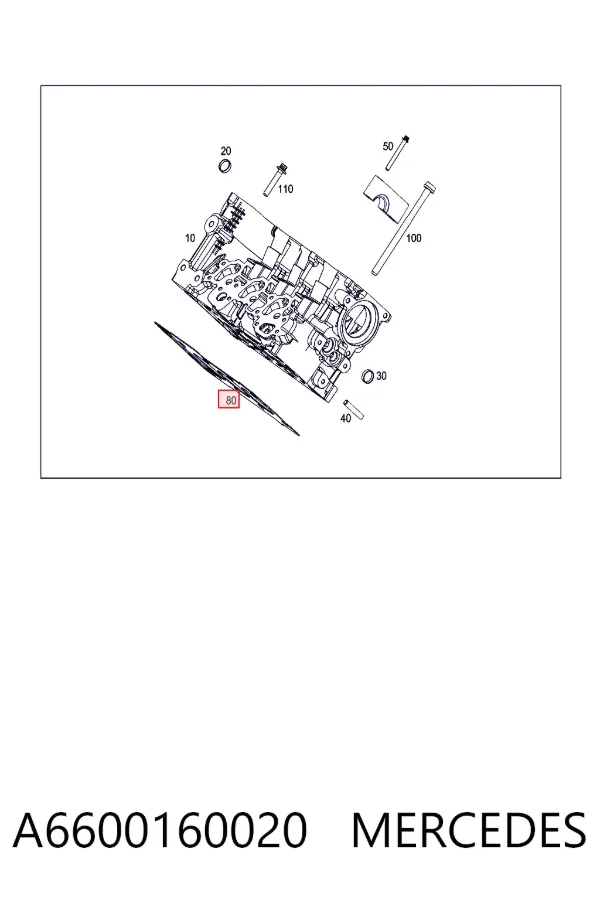 Vedante de cabeça de motor (CBC) Smart FORTWO 451