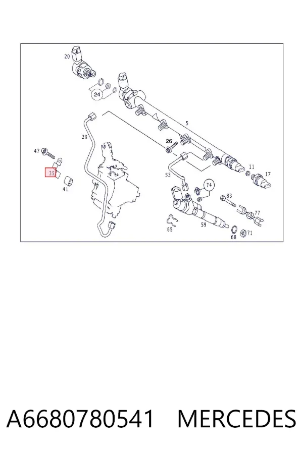  A6680780541 Mercedes