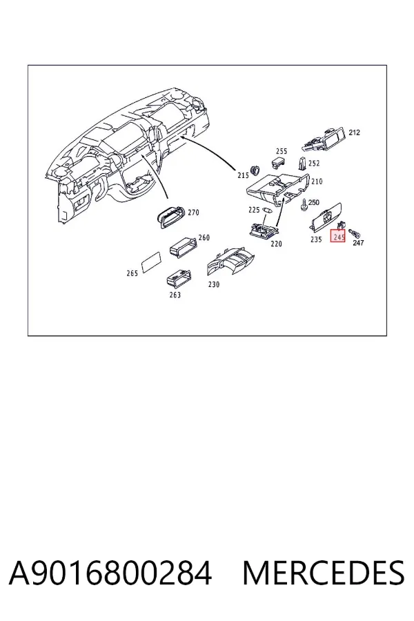  A9016800284 Mercedes