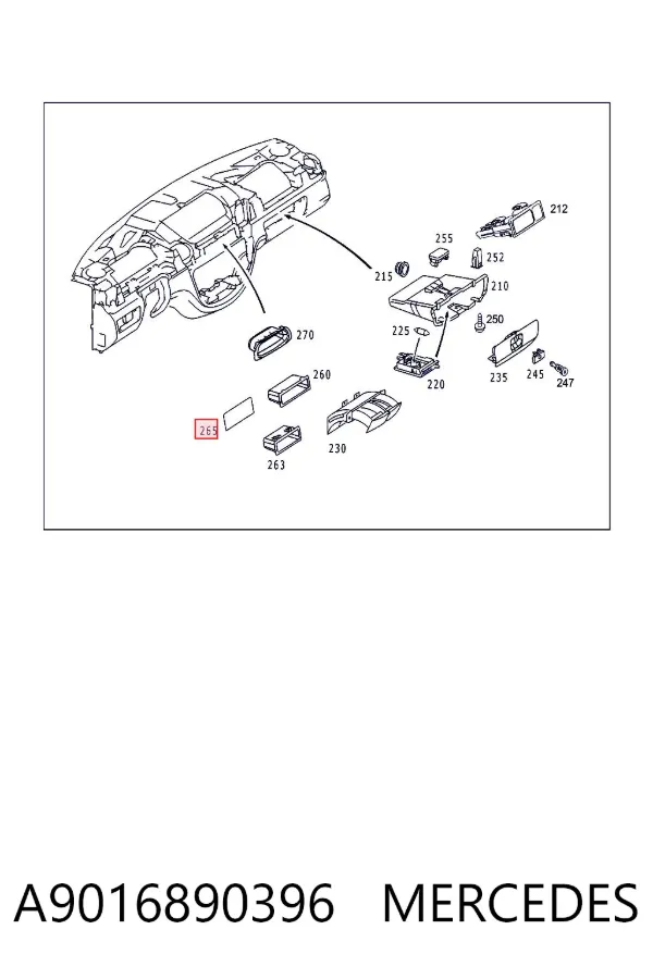  A9016890396 Mercedes
