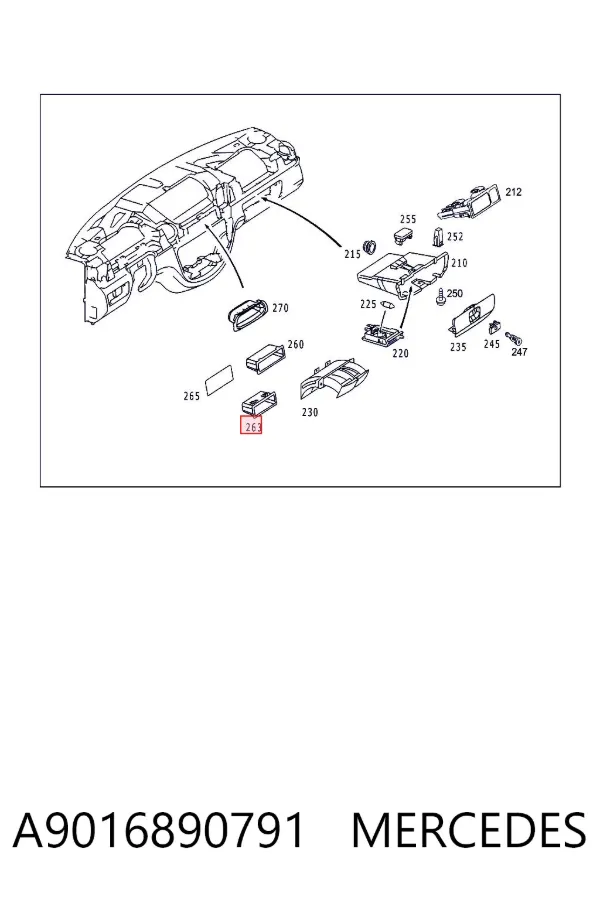  A9016890791 Mercedes