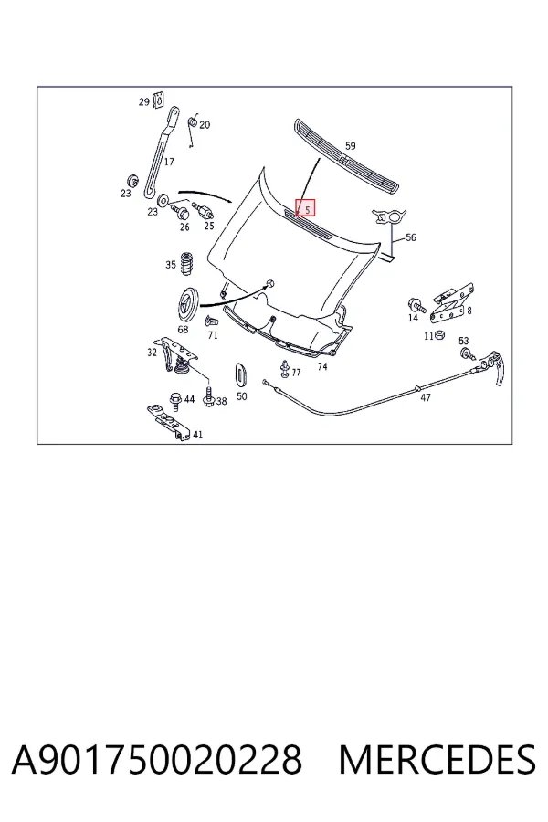 Capota A901750020228 Mercedes