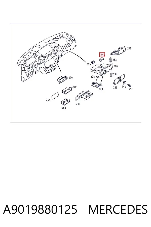  A9019880125 Mercedes