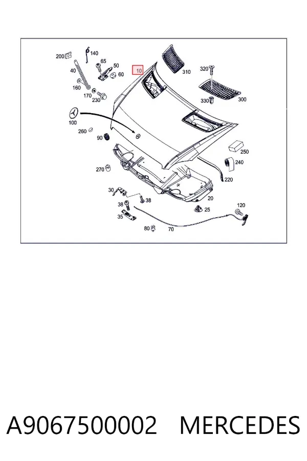 Capota A9067500002 Mercedes