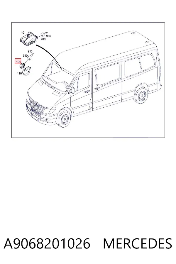 Sensor de chuva Mercedes Sprinter II 3,5-t