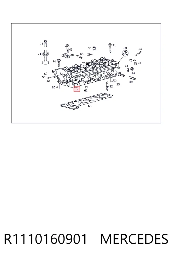 Cabeça de motor (CBC) R1110160901 Mercedes