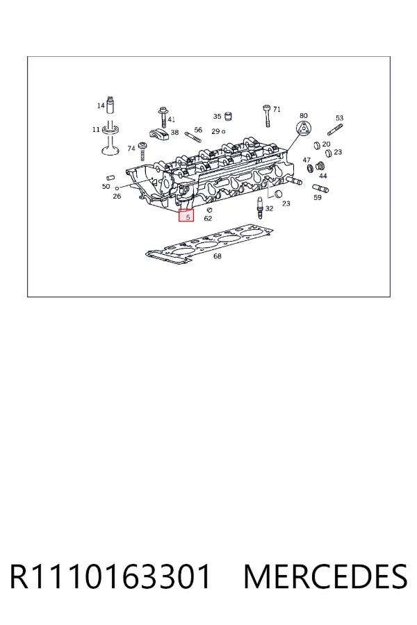 Cabeça de motor (CBC) R1110163301 Mercedes