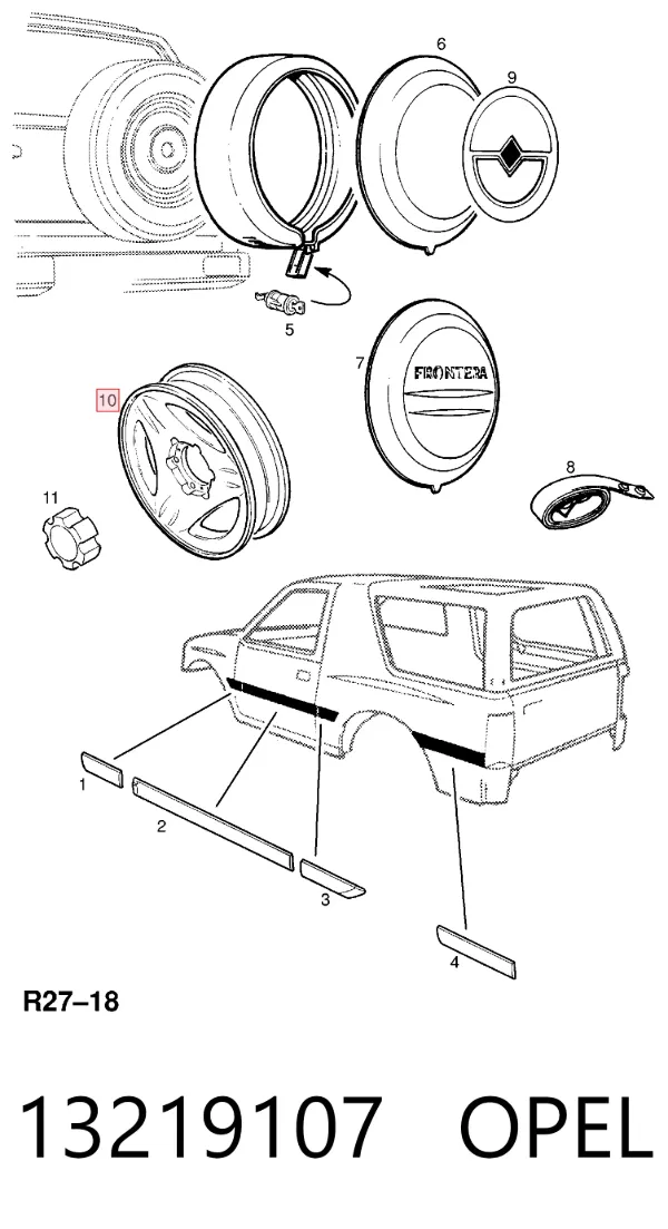 Suporte de rolamento suspenso do semieixo dianteiro 13219107 Opel