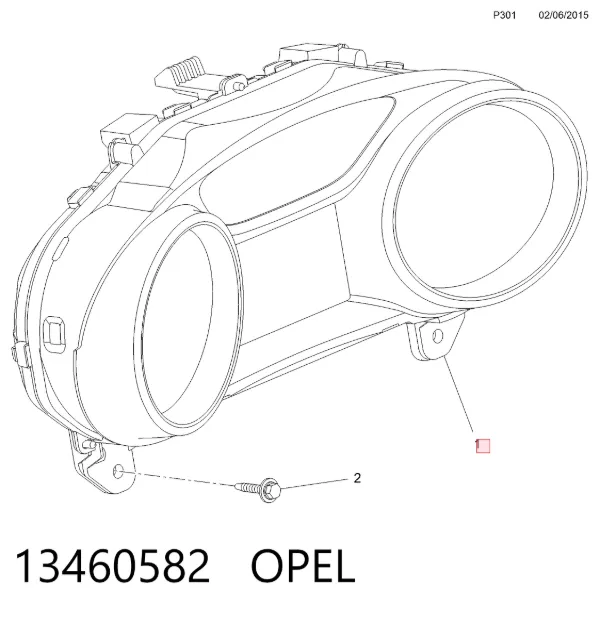 Painel de instrumentos (quadro de instrumentos) 13460582 Opel