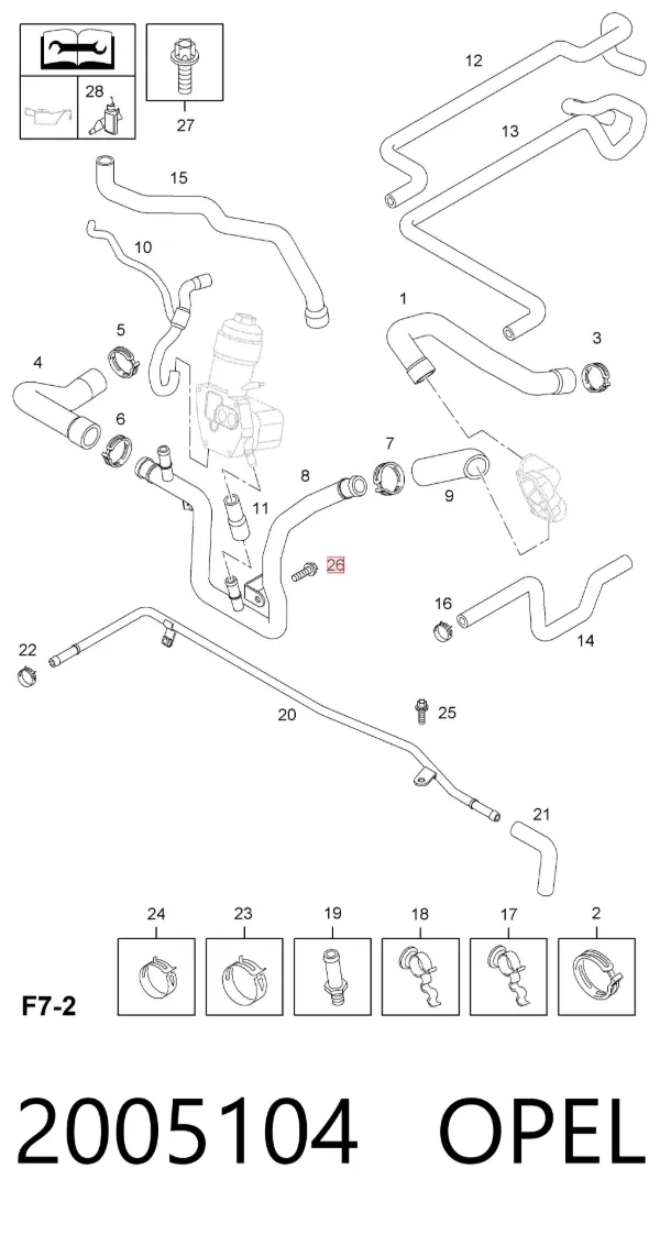 Sensor de posição (de revoluções) de cambota 2005104 Opel