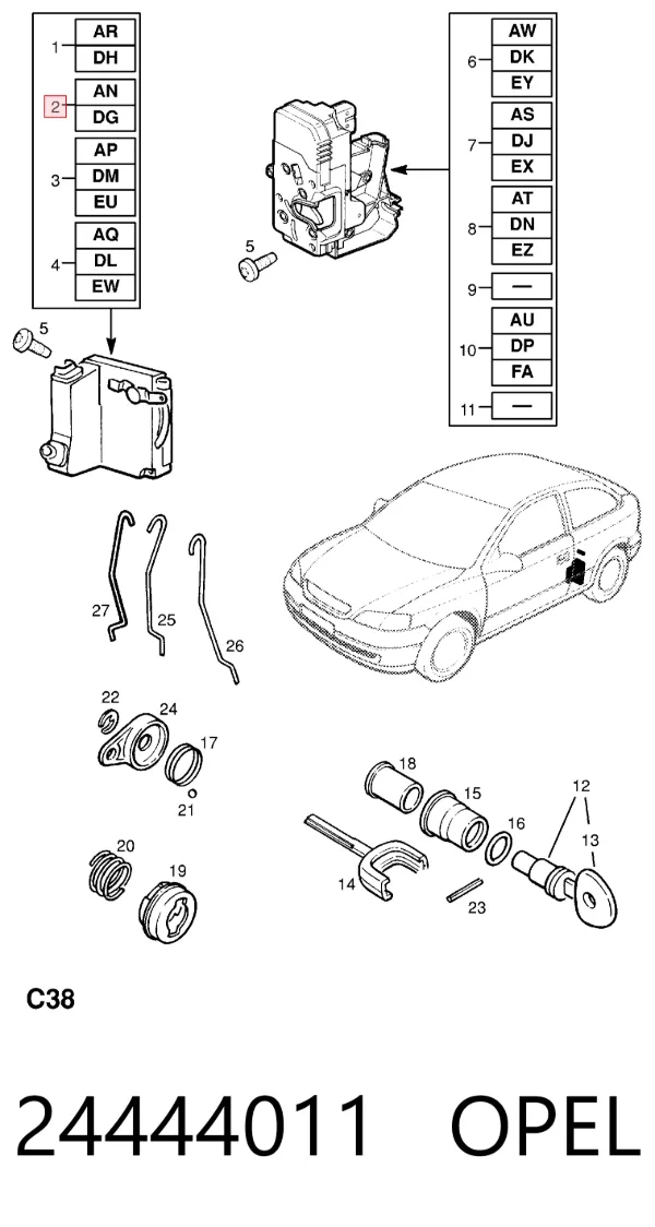  24444011 Opel