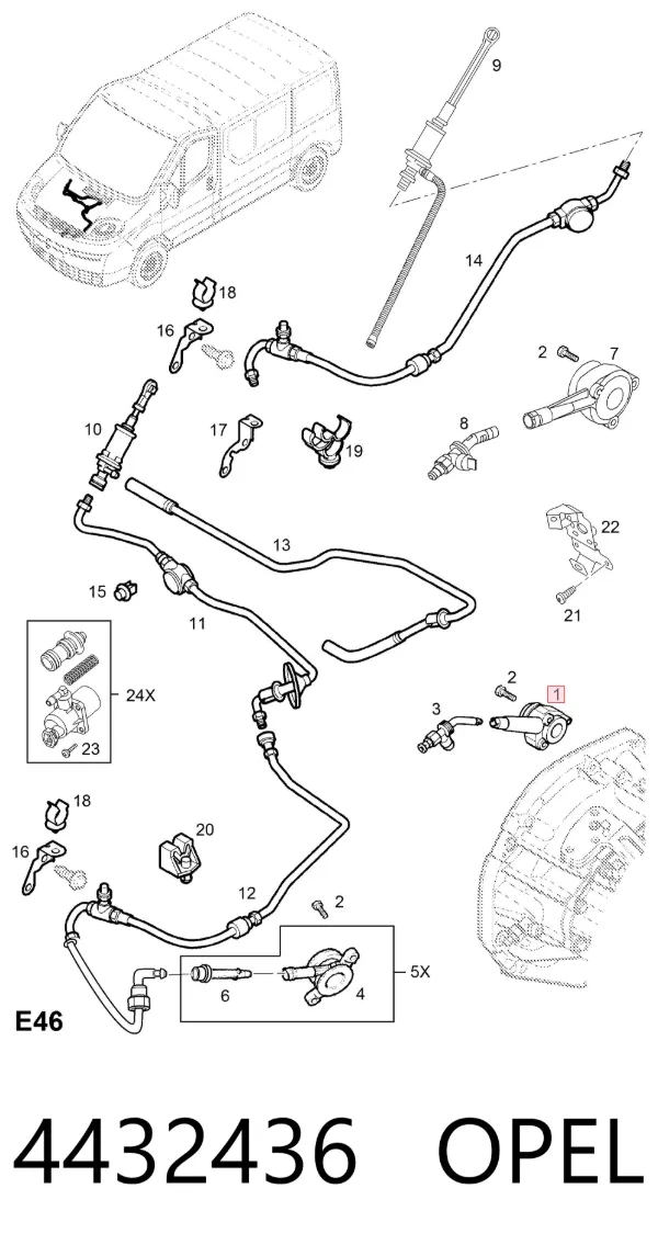 Kit de embraiagem (3 peças) 4432436 Opel