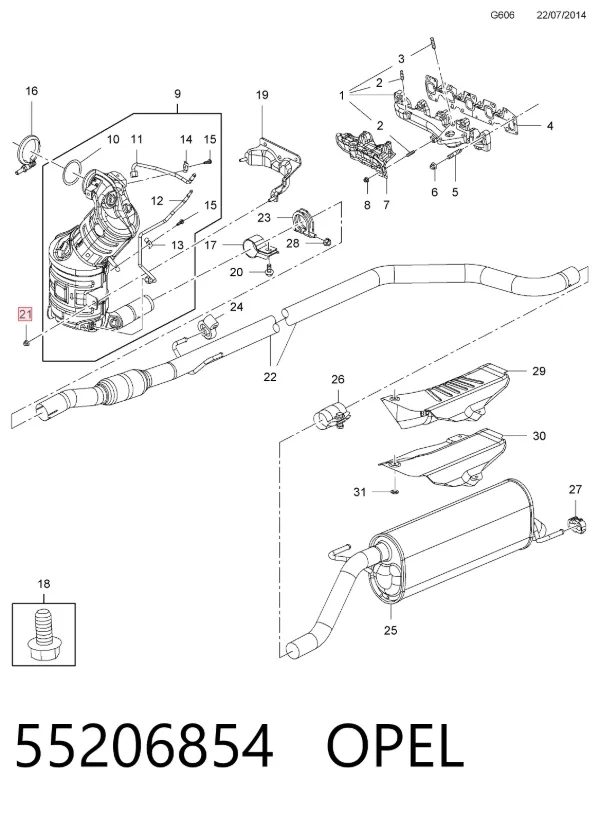  55206854 Opel