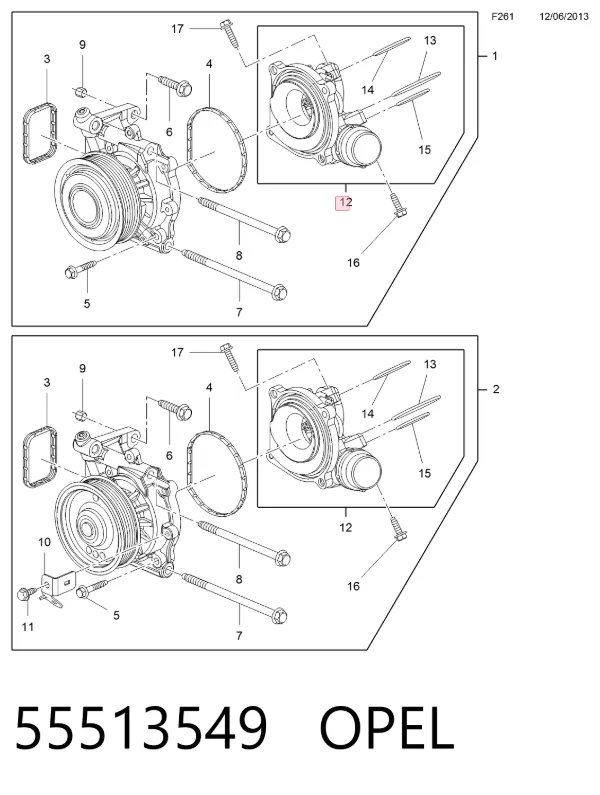 Termostato 55513549 Opel