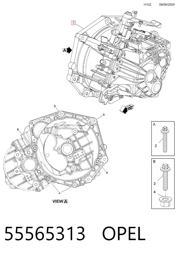 Caixa de Mudança montada (caixa mecânica de velocidades) 93169634 General Motors