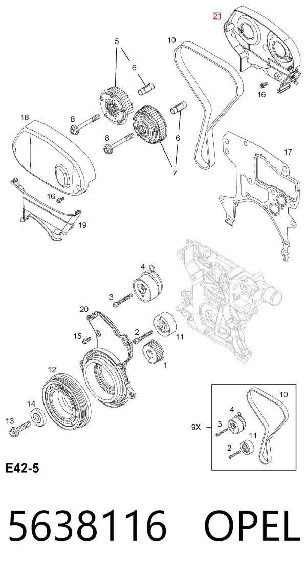 Proteção de motor, de panela (da seção de motor) 5638116 Opel