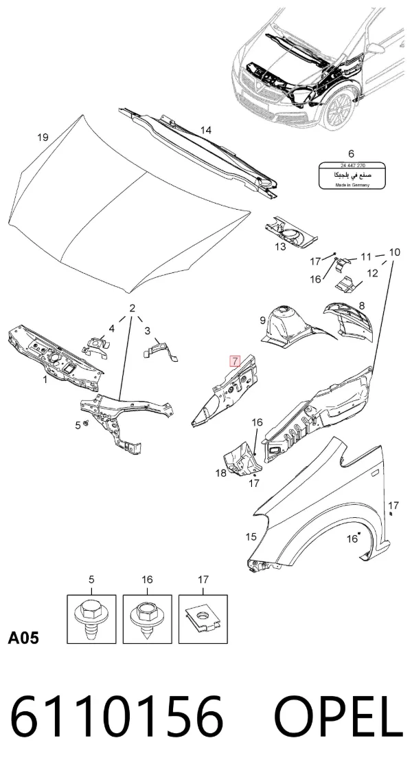  6110156 Opel