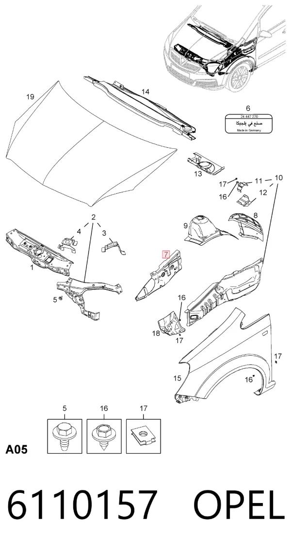  6110157 Opel