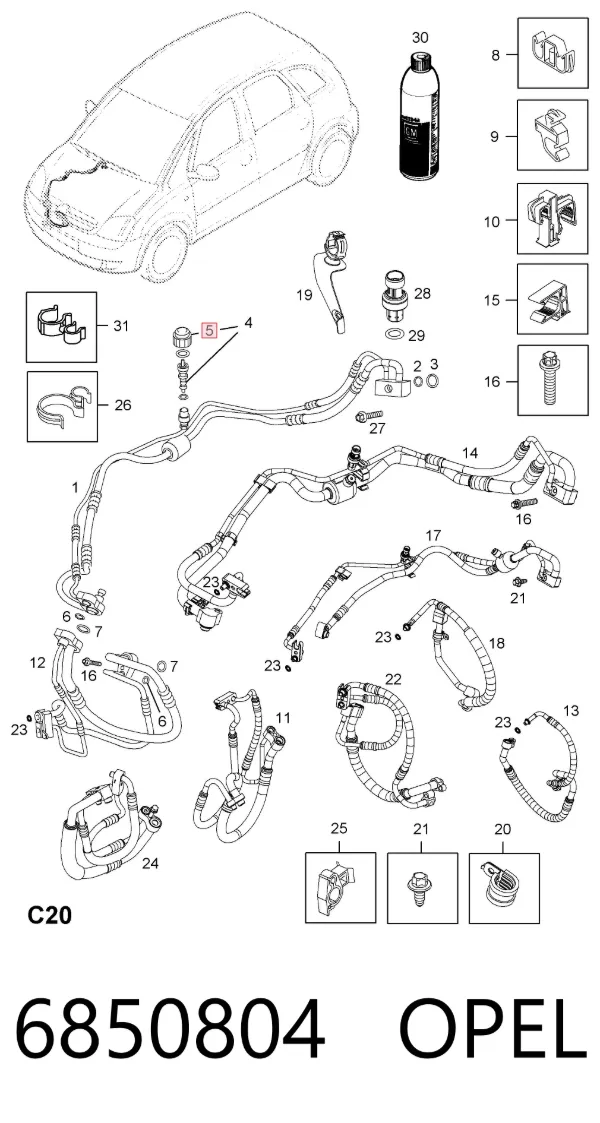  6850804 Opel