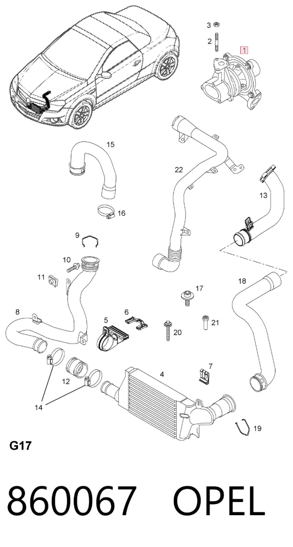 Turbina 860067 Opel