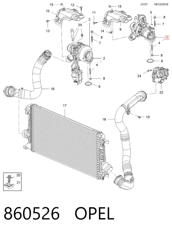 Turbina 860526 Opel