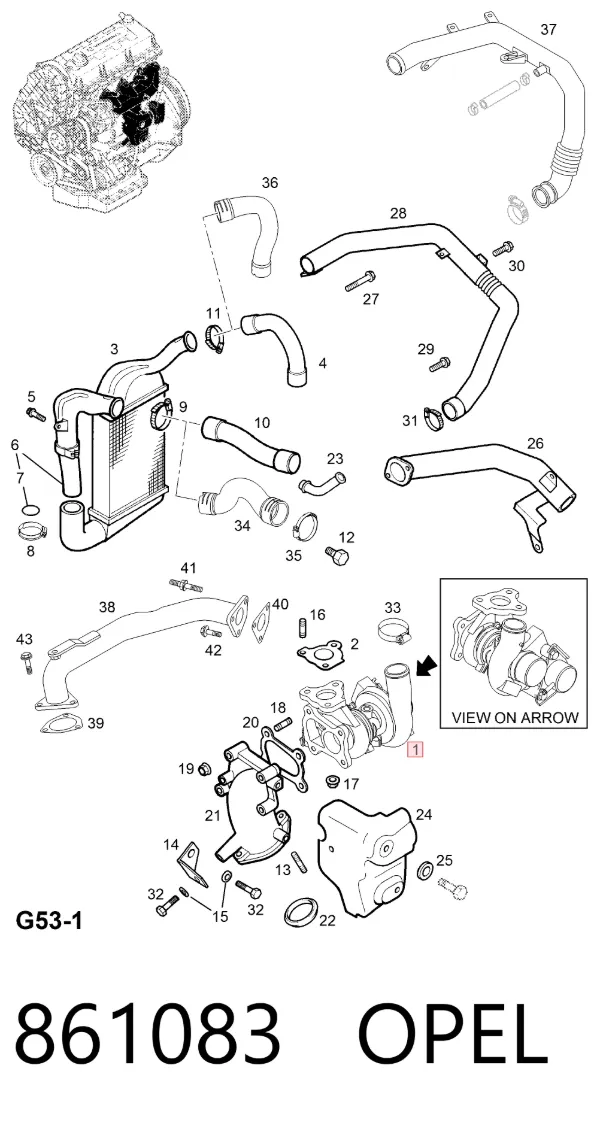 Turbina 861083 Opel