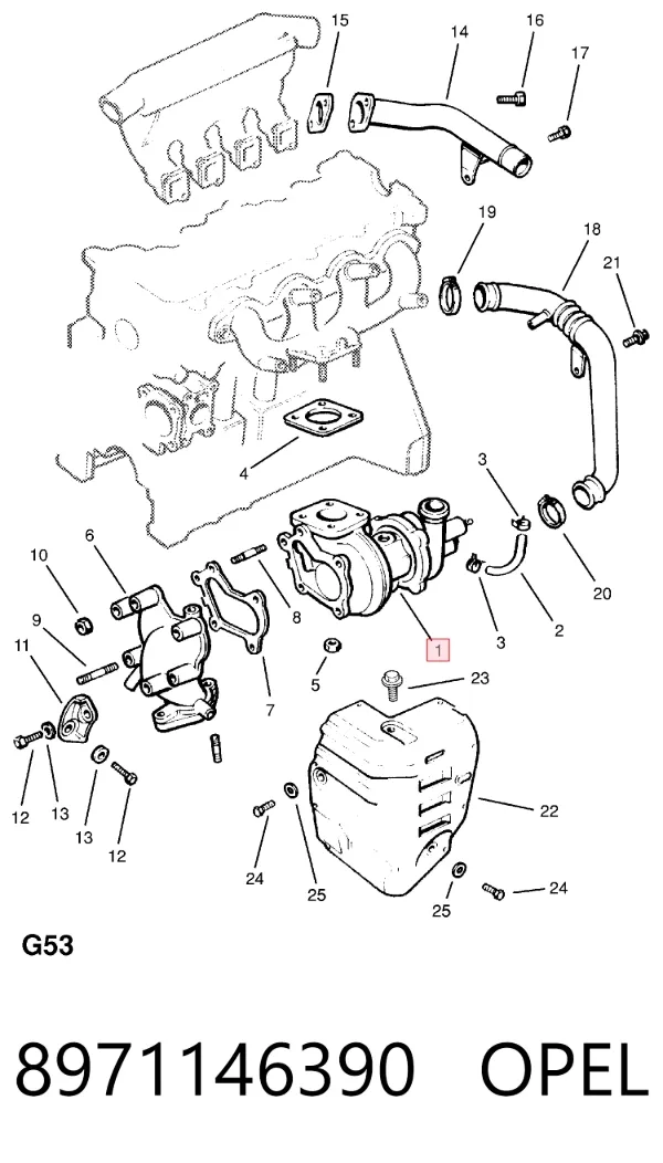 Turbina 8971146390 Opel