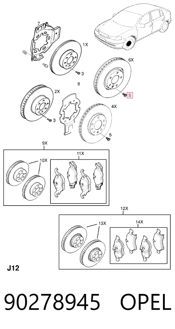  90278945 Opel