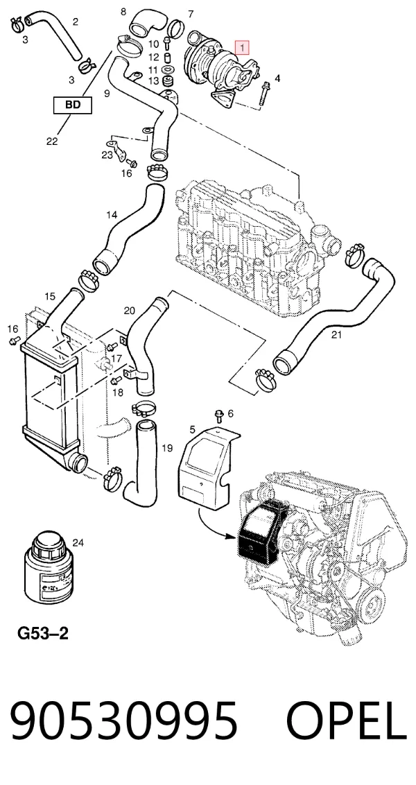 Turbina 90530995 Opel