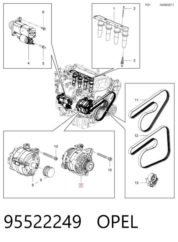  95522249 Opel