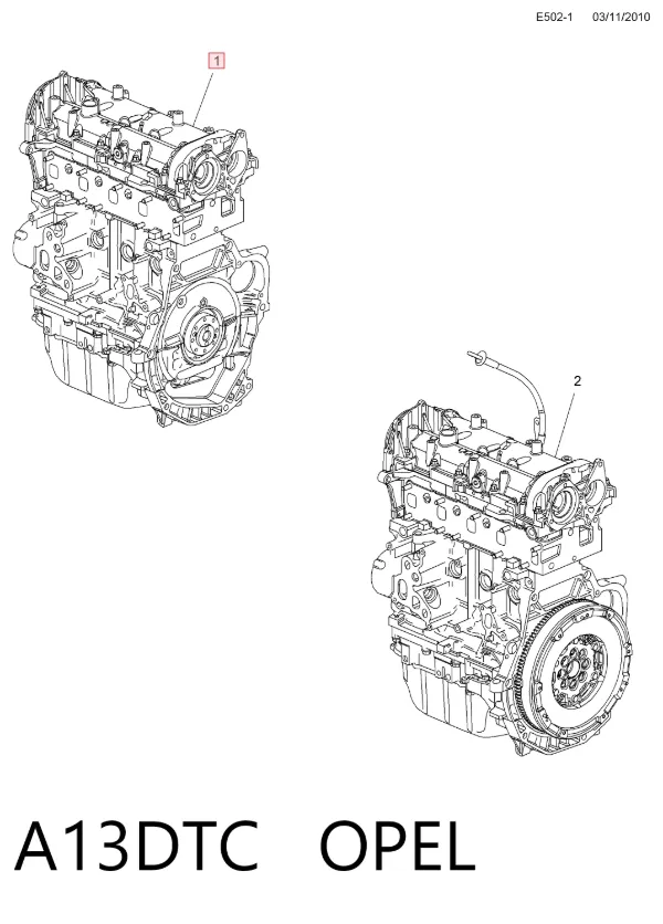 Motor montado A13DTC Opel