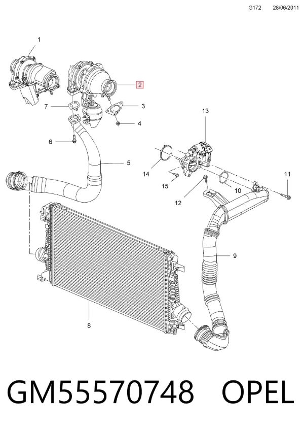 Turbina GM55570748 Opel