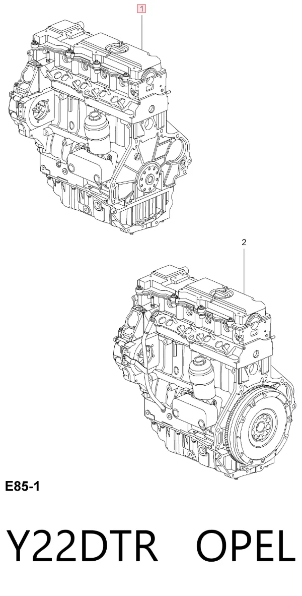 Motor montado Y22DTR Opel
