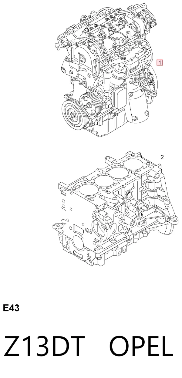 Motor montado Z13DT Suzuki