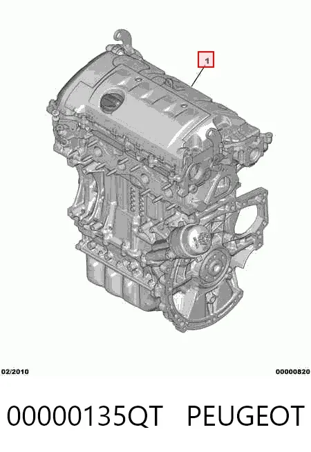 Motor montado 00000135QT Peugeot/Citroen