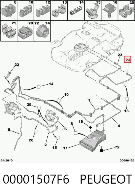 Óleo para motor 00001507F6 Peugeot/Citroen