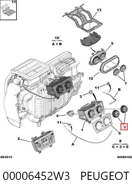  00006452W3 Peugeot/Citroen