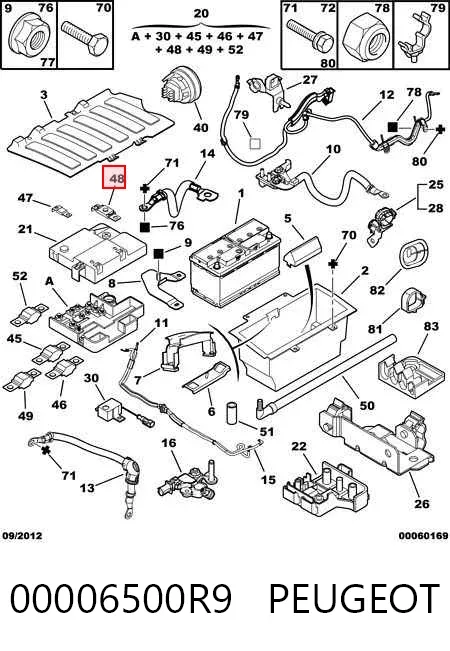 Dispositivo de segurança 00006500R9 Peugeot/Citroen