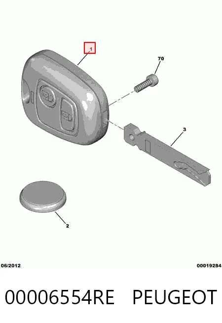 Berloque de controlo de sinalização 00006554RE Peugeot/Citroen