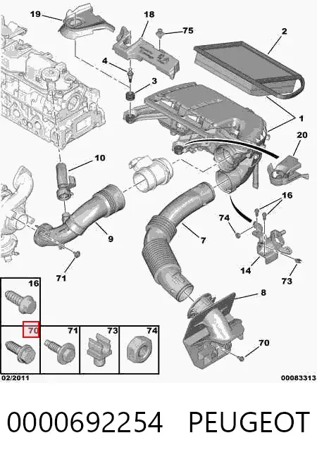 0000692254 Peugeot/Citroen