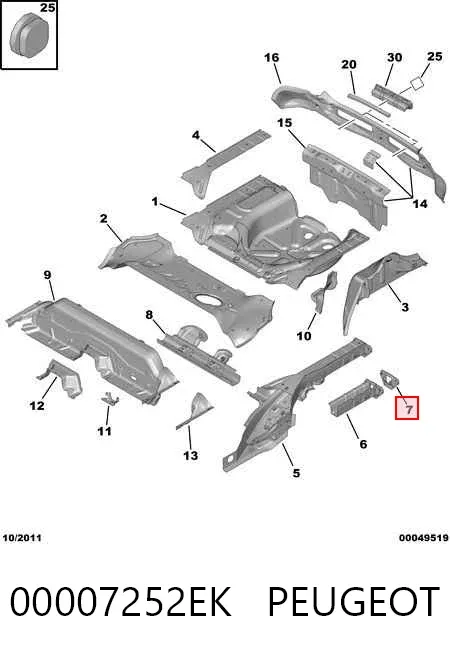  00007252EK Peugeot/Citroen
