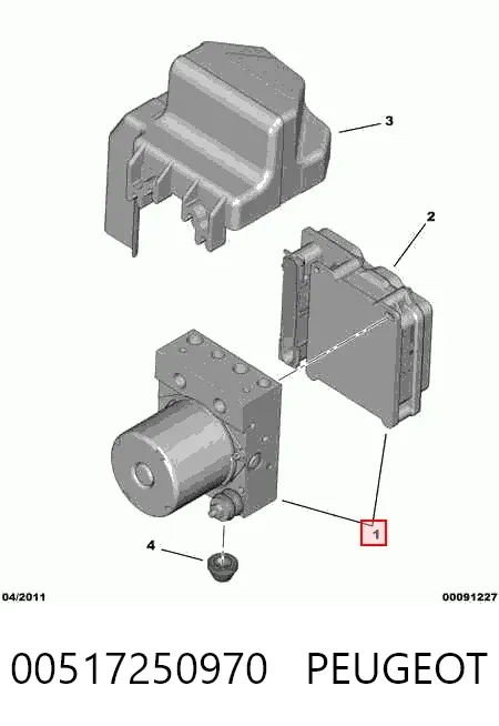 Unidade hidráulico de controlo ABS 71736988 Fiat/Alfa/Lancia