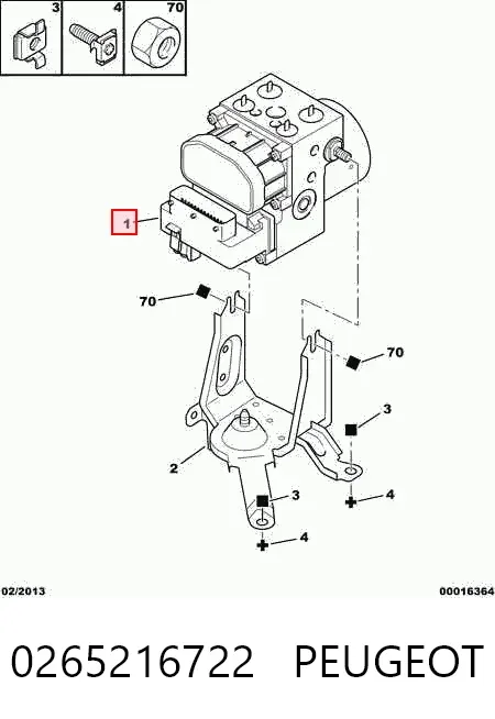 Unidade hidráulico de controlo ABS Citroen Xsara N1