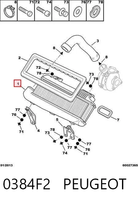 Radiador de intercooler Peugeot 306 7A