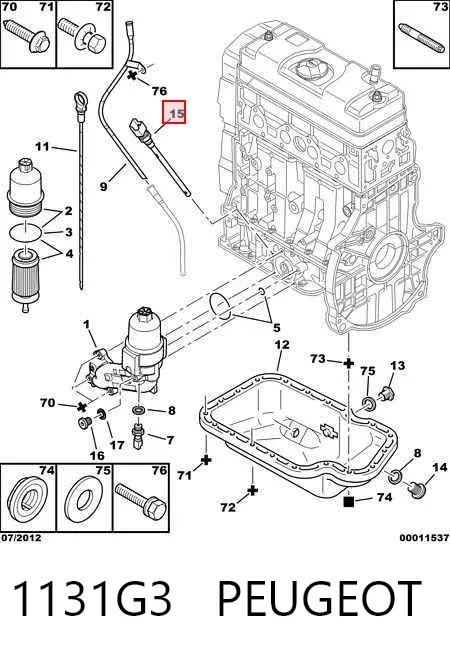 Sensor do nível de óleo de motor 1131G3 Peugeot/Citroen