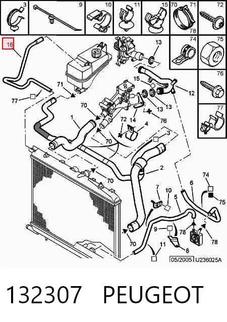 Kit de embraiagem (3 peças) 132307 Peugeot/Citroen