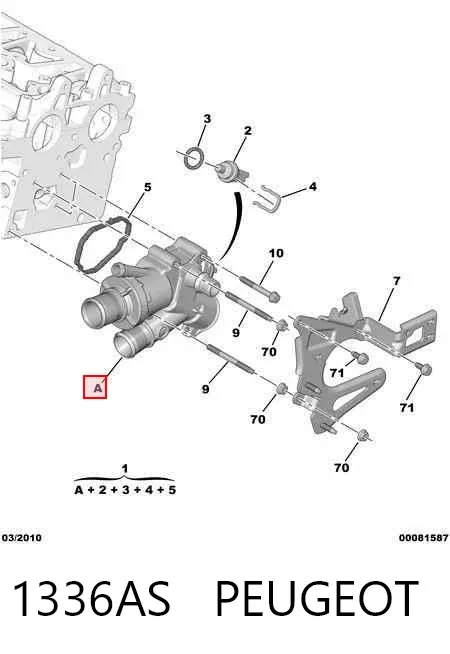 Termostato 1336AS Peugeot/Citroen