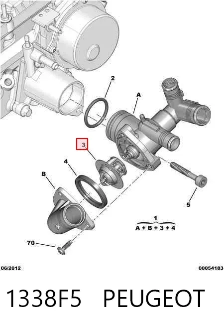 Termostato 1338F5 Peugeot/Citroen