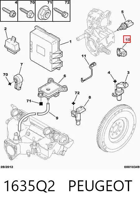 Sensor de posição da válvula de borboleta (potenciômetro) Citroen Jumper 244