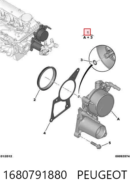 Bomba a vácuo 1680791880 Peugeot/Citroen